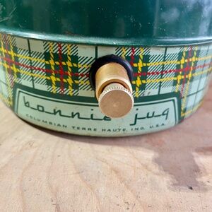 Bonnie Jug from the late 40’s- Green Plaid Insulated Beverage Jug